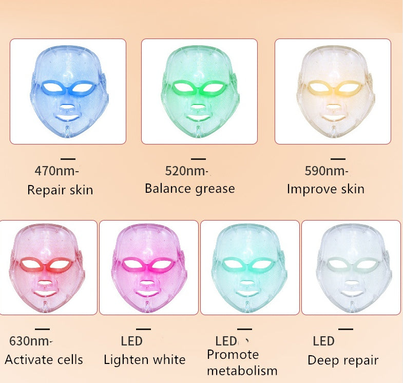 Colorful Led Photon Skin Rejuvenation Mask