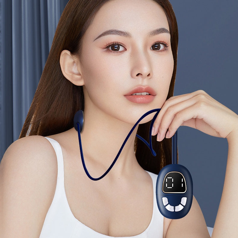 Hot Compress Mini Cervical Pulse Hanging Neck Massager