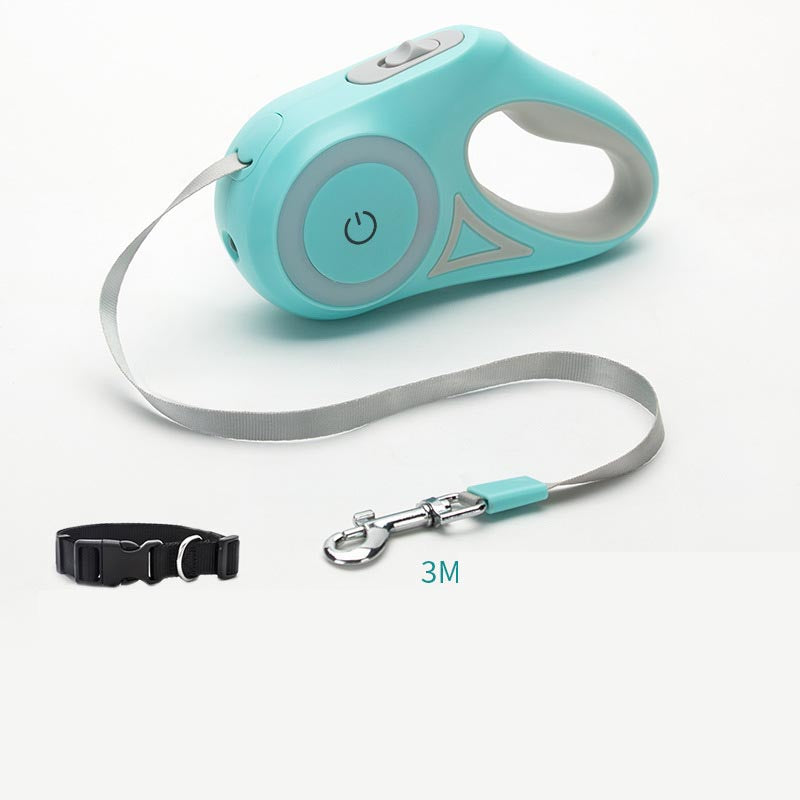 Retractable Automatic Spotlight Pet Dog Leash