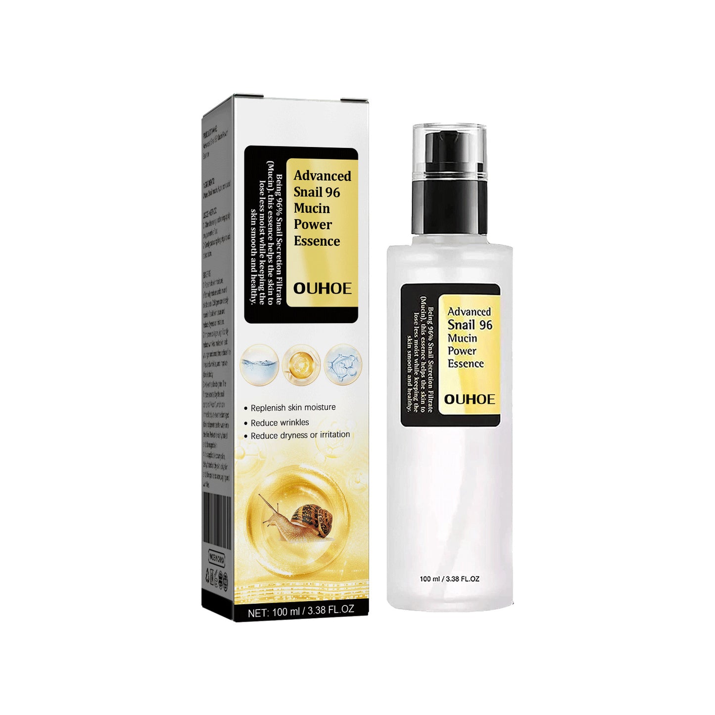 Collagen Mucin Essence Facial Snail Serum