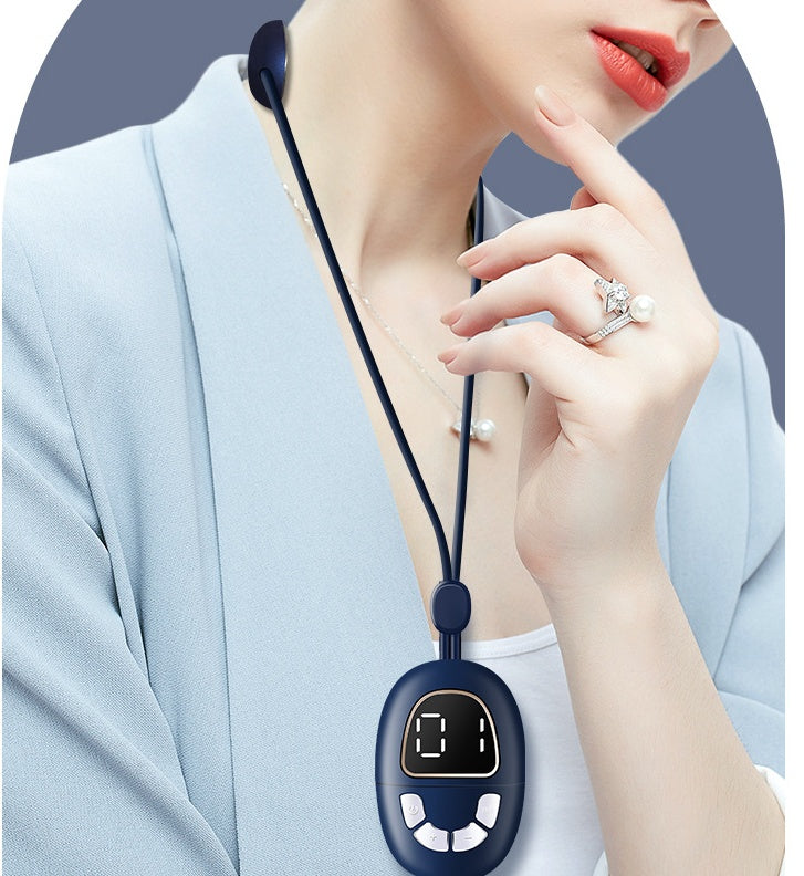 Hot Compress Mini Cervical Pulse Hanging Neck Massager